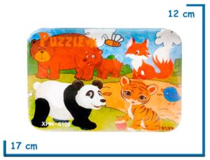 PUZZLE ANIMALES SALVAJES PANDA EN LATA 15PZS