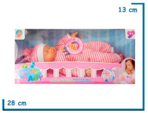 GOOD NIGHT BABY BEBE PIJAMA ROSA CON ACCESORIOS LUZ Y SONIDO