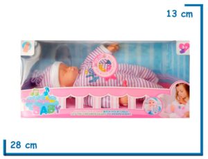 GOOD NIGHT BABY BEBE PIJAMA VIOLETA CON ACCESORIOS LUZ Y SONIDO