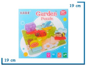KABI GARDEN PUZZLE  ENCASTRE DE MADERA INSECTOS