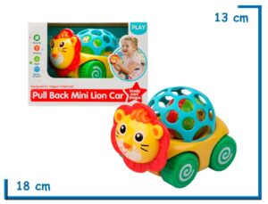 FIVESTAR TOYS PULL BACK MINI LION CAR AUTITO CON SONAJERO