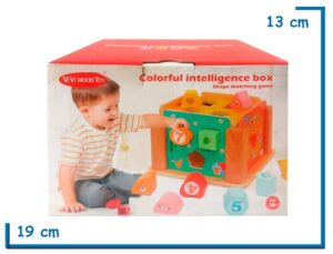 VIVI WOOD TOY COLORFUL INTELLIGENCE BOX CUBO ENCASTRE DE MADERA