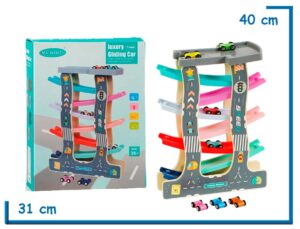 VIVI WOOD TOY LUXURY 7 TRACK GLIDING CAR