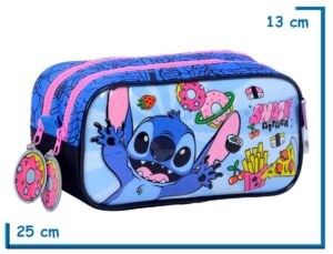 PORTALAPIZ DOBLE STITCH AZUL SNACK ATTACK