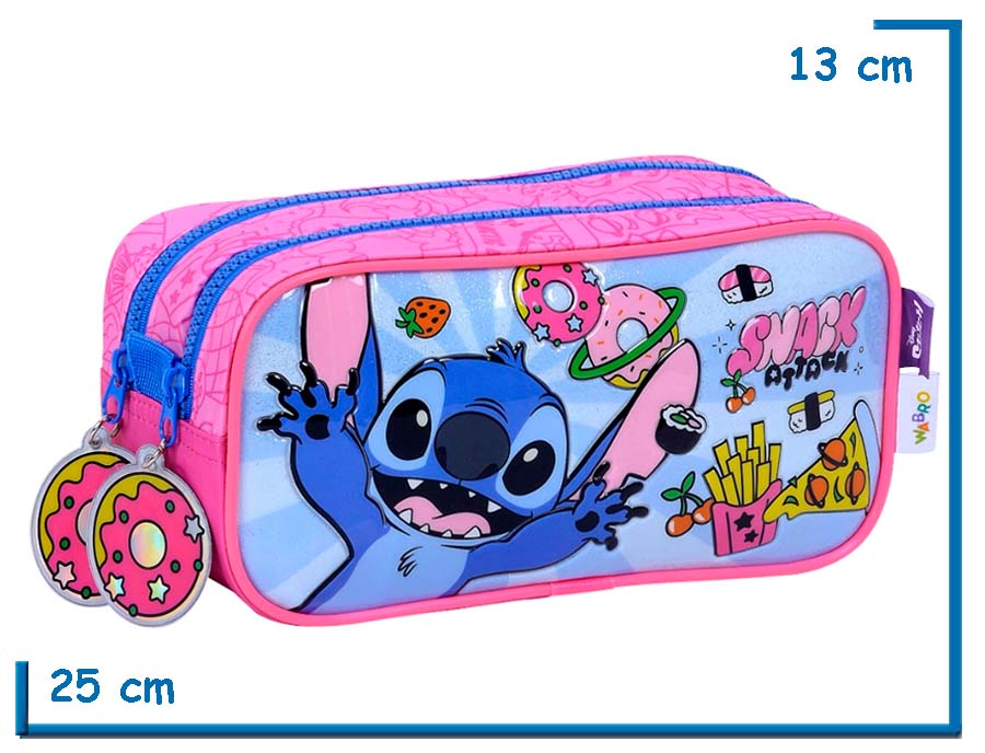 PORTALAPIZ DOBLE STITCH ROSA SNACK ATTACK