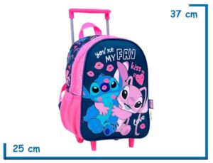 MOCHILA CARRO 12'' STITCH AZUL YOU RE MY FAV
