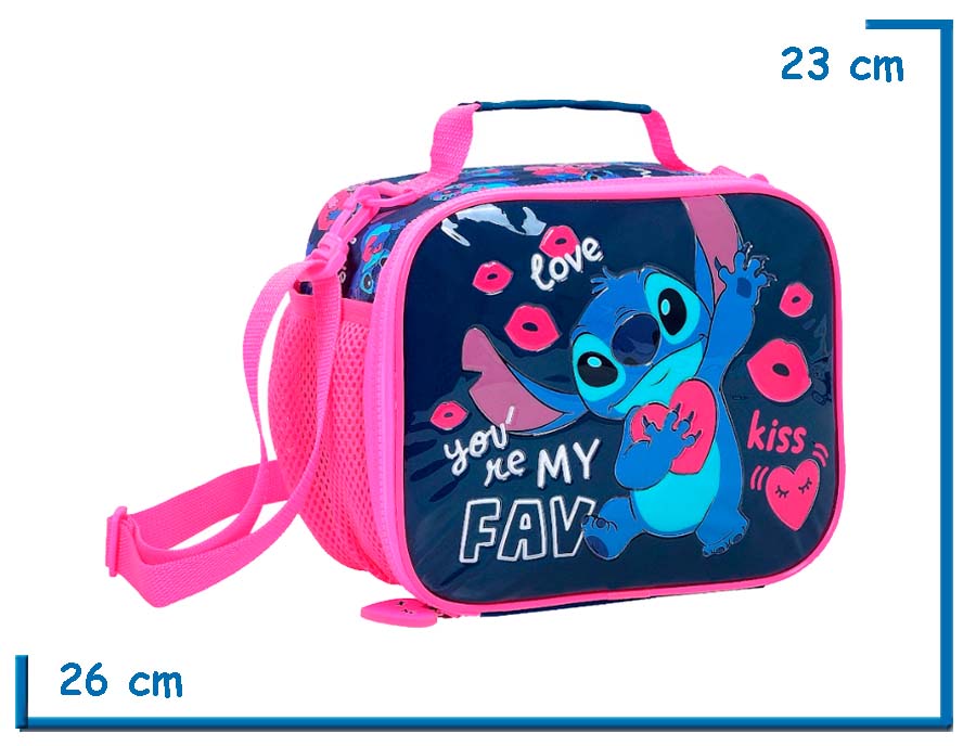 LUNCHERA STITCH AZUL YOU RE MY FAV
