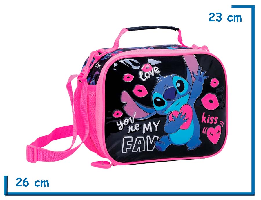 LUNCHERA STITCH NEGRA YOU RE MY FAV