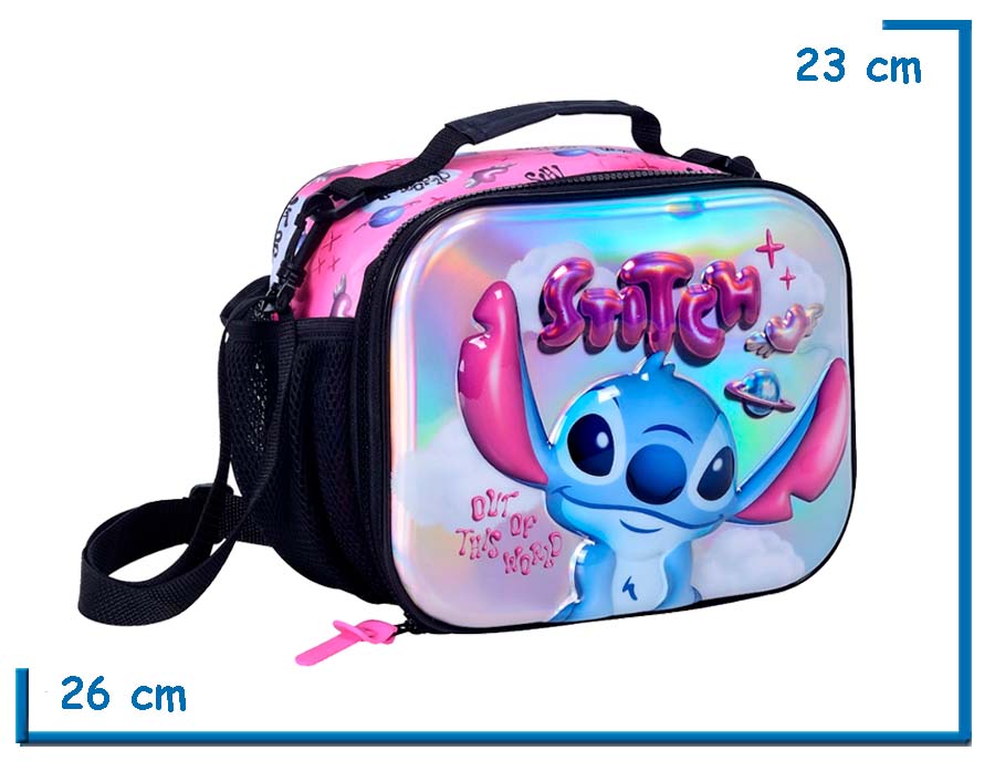 LUNCHERA STITCH NEGRA OUT OF THIS WORLD