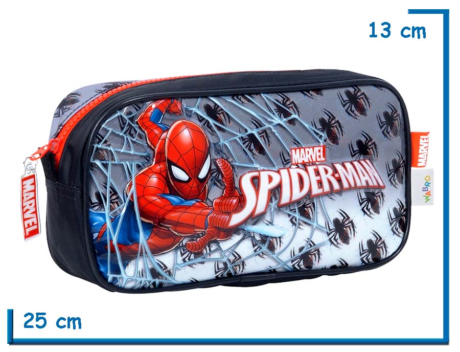 PORTALAPIZ SIMPLE SPIDER-MAN GRIS ARAÑAS