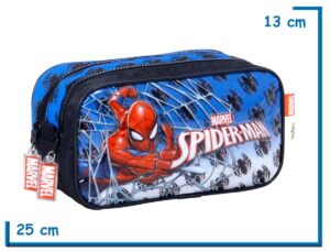 PORTALAPIZ DOBLE SPIDER-MAN AZUL ARAÑAS