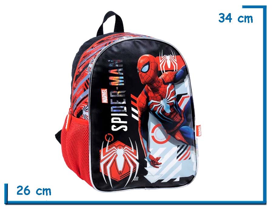 MOCHILA ESPALDA 13” SPIDER-MAN NEGRA ADVANCED SUIT