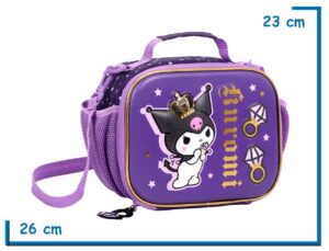 LUNCHERA KUROMI VIOLETA DIAMANTES