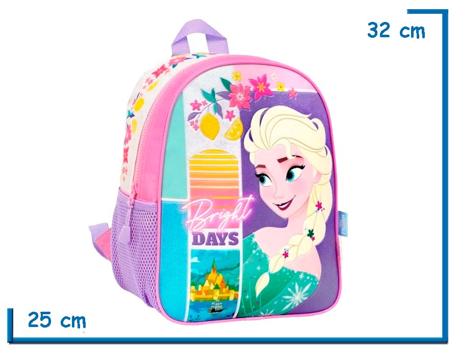 MOCHILA ESPALDA 12” FROZEN ROSA BRIGHT DAYS