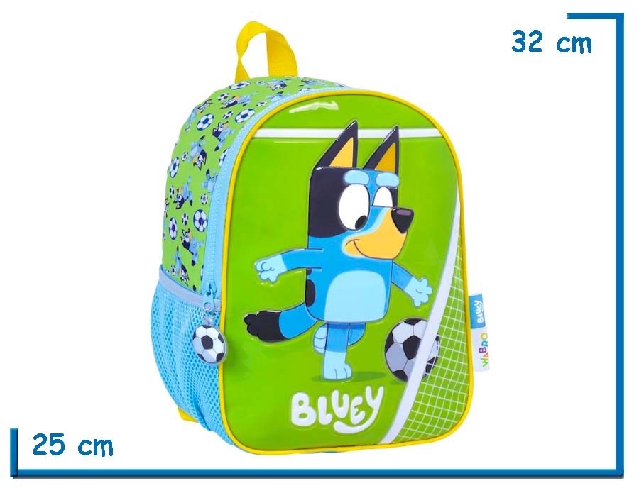 MOCHILA ESPALDA 12” BLUEY FUTBOL