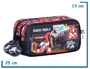 PORTALAPIZ DOBLE JURASSIC WORLD ROJO DEFEND TERRITORY