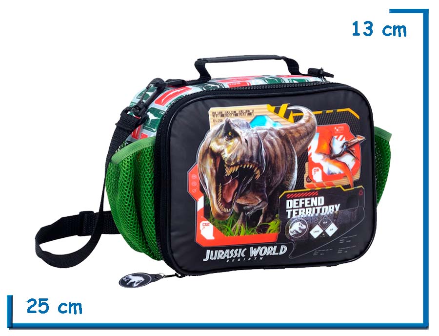 LUNCHERA JURASSIC WORLD VERDE DEFEND TERRITORY