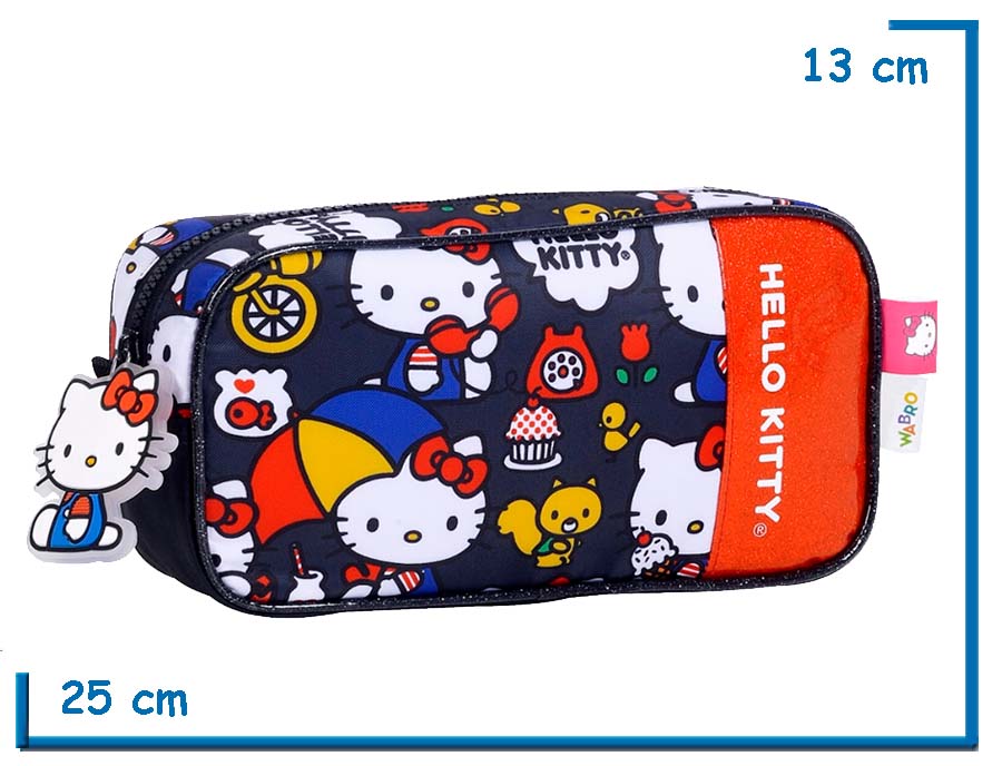 PORTALAPIZ SIMPLE HELLO KITTY NEGRO MUCHAS KITTYS
