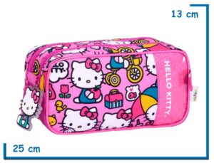 PORTALAPIZ DOBLE HELLO KITTY ROSA MUCHAS KITTYS
