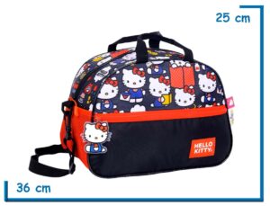 BOLSO OVAL HELLO KITTY NEGRO MUCHAS KITTYS