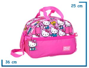 BOLSO OVAL HELLO KITTY ROSA MUCHAS KITTYS