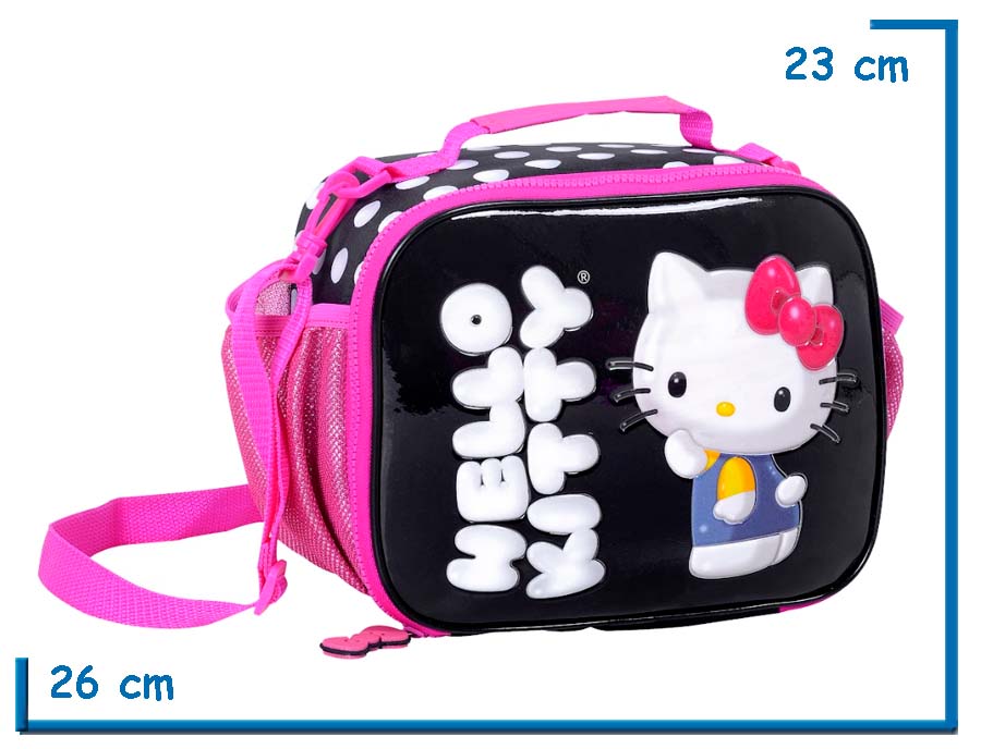 LUNCHERA HELLO KITTY NEGRA HELLO KITTY RELIEVE