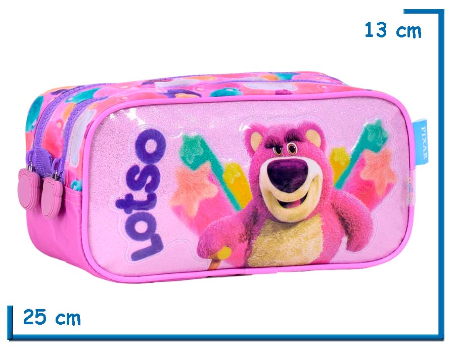 PORTALAPIZ DOBLE LOTSO ROSA ESTRELLAS SWEET AS STRAWBERRIES