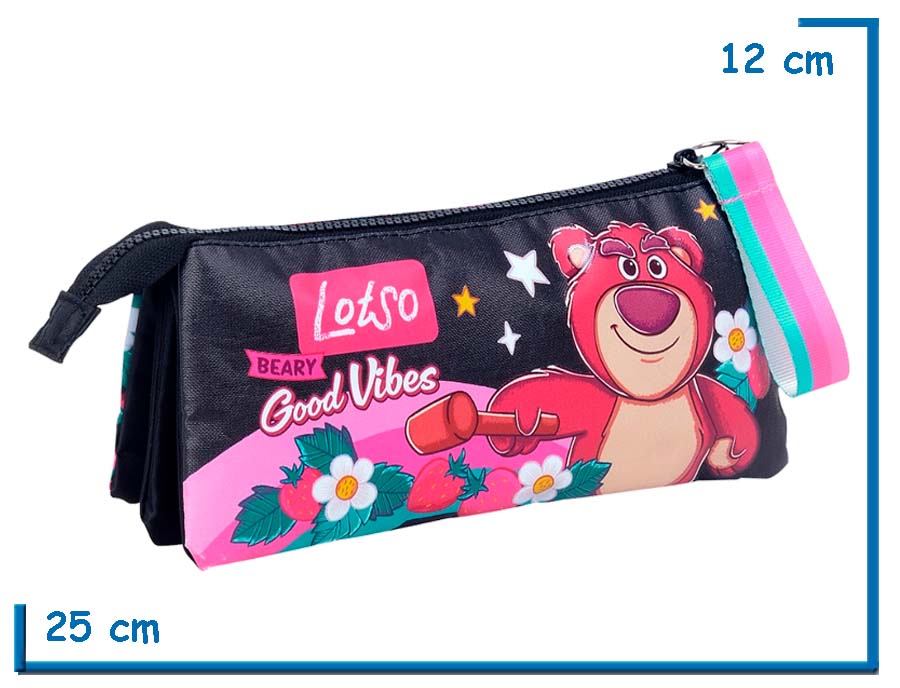 PORTALAPIZ TRIANGULAR SIMPLE LOTSO BEARY GOOD VIBES FRUTILLAS