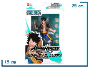 BANDAI MONKEY D. LUFFY DRESSROSA ONE PIECE ANIME HEROES 17CM