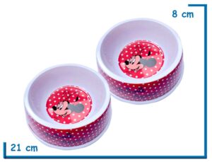 CERDA MINNIE MOUSE COMEDERO BEBEDERO X2