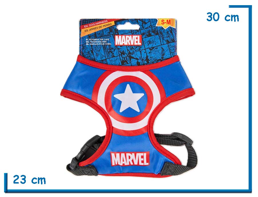 CERDA MARVEL CAPTAIN AMERICA ARNES CONFORT  PARA PERRO TALLE S-M