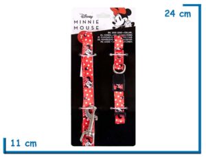 CERDA MINNIE MOUSE CORREA Y COLLAR PARA PERRO XS-S