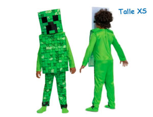 DISFRAZ TALLE XS CREEPER MINECRAFT