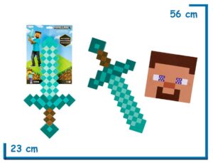 MINECRAFT STEVE SWORD AND MASK SET