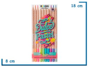 MOOVING DULCE PASTEL LAPICES DE COLORES PASTEL X10