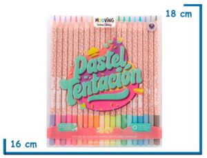 MOOVING PASTEL TENTACION LAPICES DE COLORES PASTEL X20