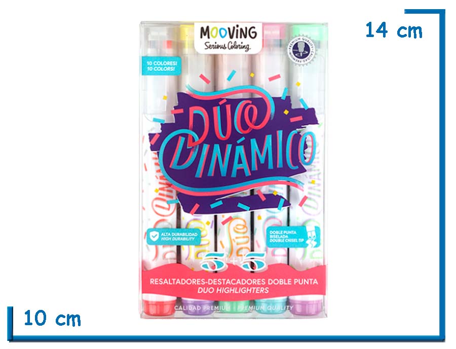 MOOVING DUO DINAMICO RESALTADORES DOBLE PUNTA X5