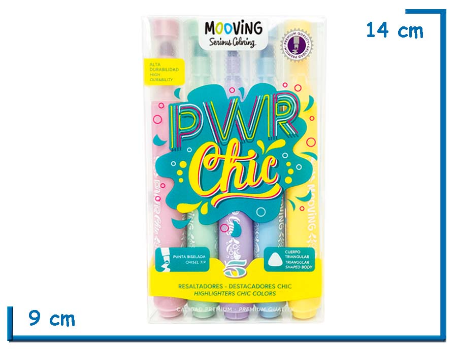 MOOVING PWR CHIC RESALTADORES COLORES CHIC X5