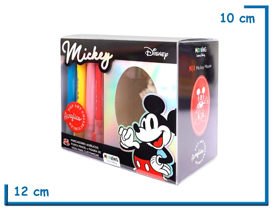 MOOVING MICKEY FIGURA DE YESO CON 8 MARCADORES