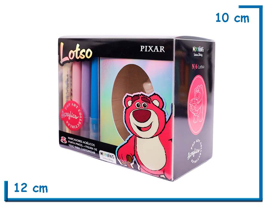 MOOVING LOTSO FIGURA DE YESO CON 8 MARCADORES