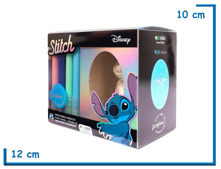 MOOVING STITCH FIGURA DE YESO CON 8 MARCADORES