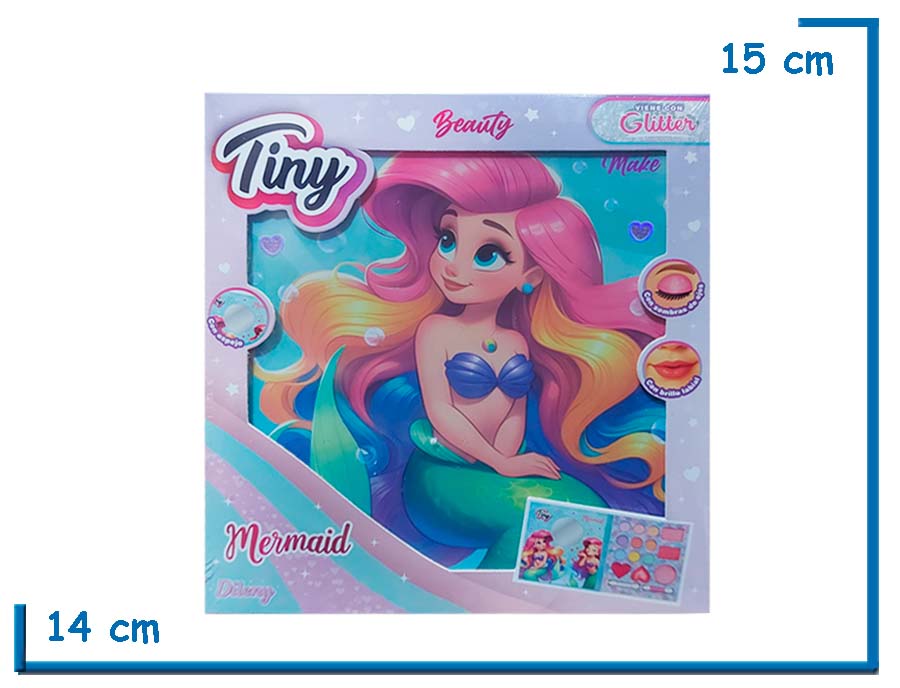 TINY FASHION MAKE UP MERMAID MAQUILLAJE CON ESPEJO