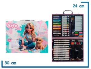 TINY SET DE ARTE MASCOTA MALETIN 53PZS