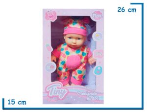 TINY BABY BEBE ROPITA JIRAFA MANCHAS FUCSIAS 22CM