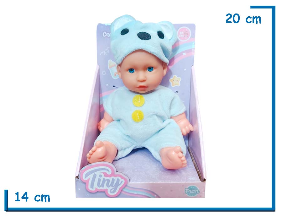 TINY BABY BEBE ROPITA KOALA CELESTE 20CM