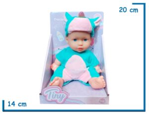 TINY BABY BEBE GORRO UNICORNIO TURQUESA 20CM