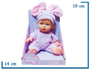 TINY BABY BEBE ROPITA ELEFANTE LILA 20CM