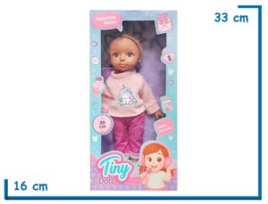 TINY DOLL MUÑECA SWEATER ROSA UNICORNIO 30CM