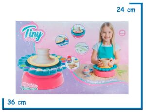 TINY ART FABRICA DE CERAMICA TORNO CON PORTA PINTURAS