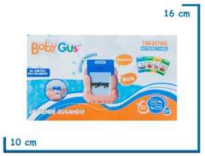 BABY GUS LECTOR MAGICO INGLES ESPAÑOL CON TARJETAS INTERACTIVAS